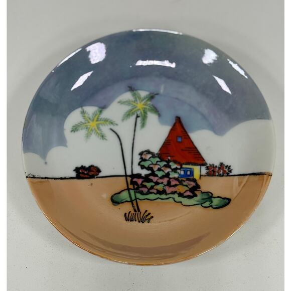 Set of Vintage Japanese Lusterware Plates. KK561 - Picture 4 of 5